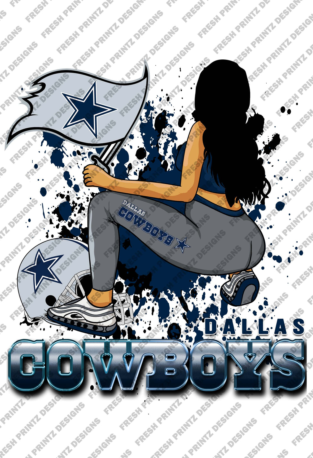 FOOTBALL GIRL COWBOYS