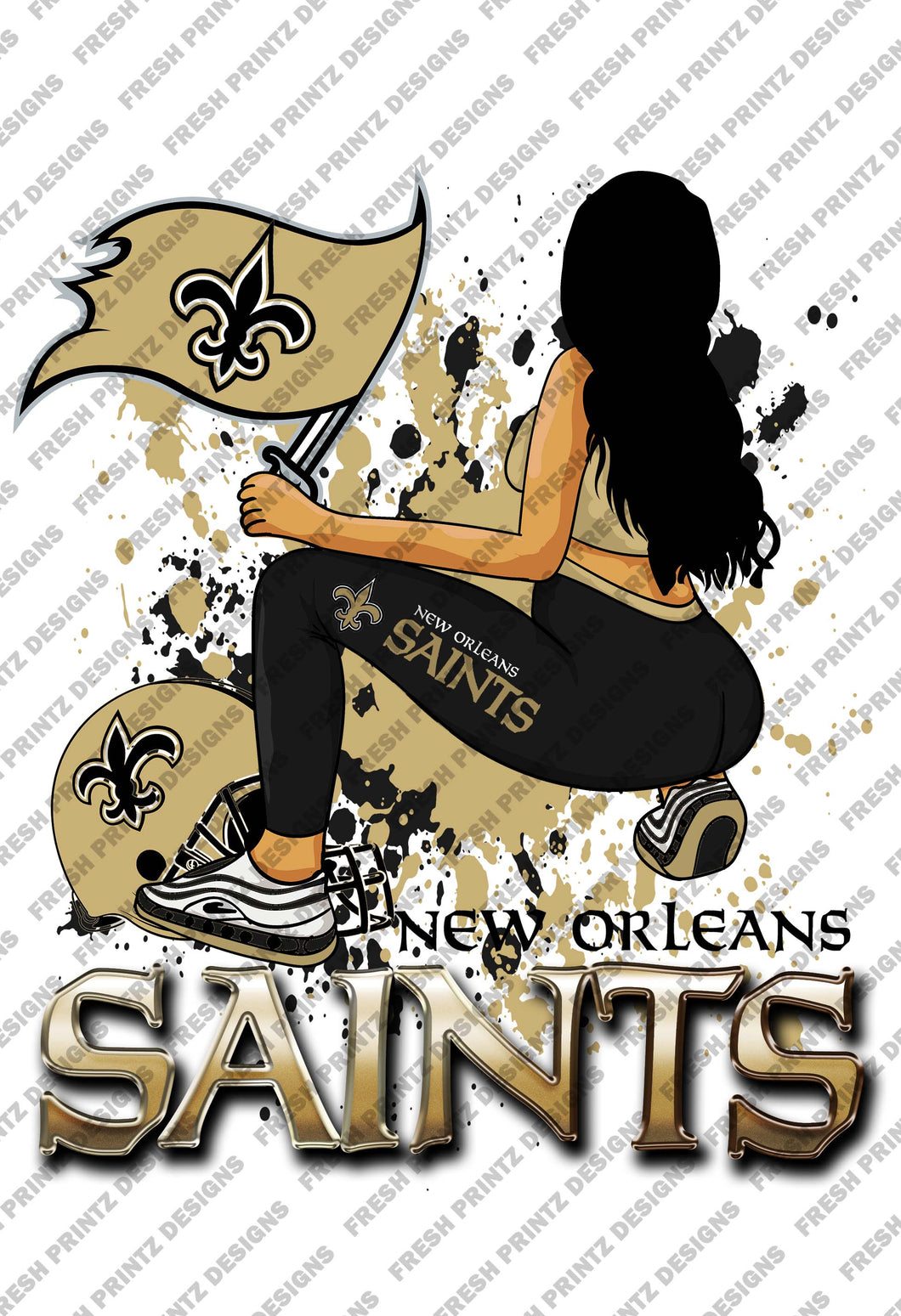 FOOTBALL GIRL SAINTS